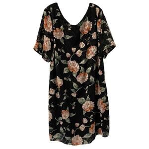 Jessica Howard Dress Women Floral Dress size 16W Short Sleeves- Lined